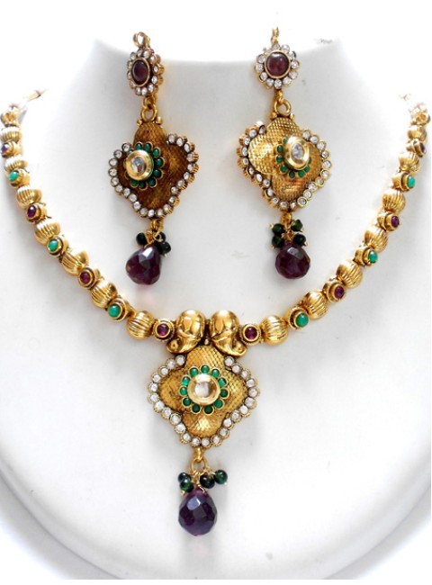 Polki Necklace Set